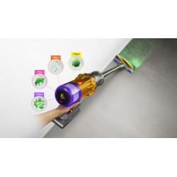 Dyson V12 Detect Slim Absolute (2023) Belaidis dulkių siurblys, Nickel/Yellow (SPEC)