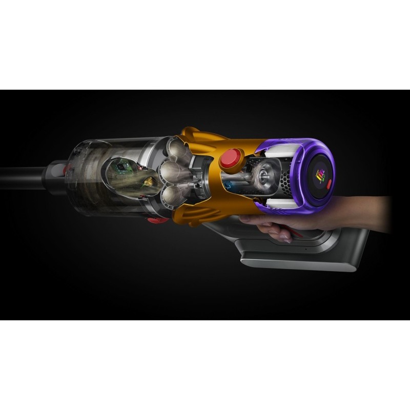 Dyson V12 Detect Slim Absolute (2023) Belaidis dulkių siurblys, Nickel/Yellow (SPEC)