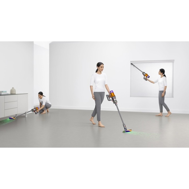 Dyson V12 Detect Slim Absolute (2023) Belaidis dulkių siurblys, Nickel/Yellow (SPEC)