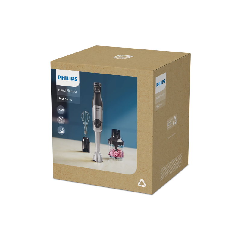 Philips 5000 Series HR2683/00 Rankinis trintuvas 1200 W, Sidabrinė/Juoda
