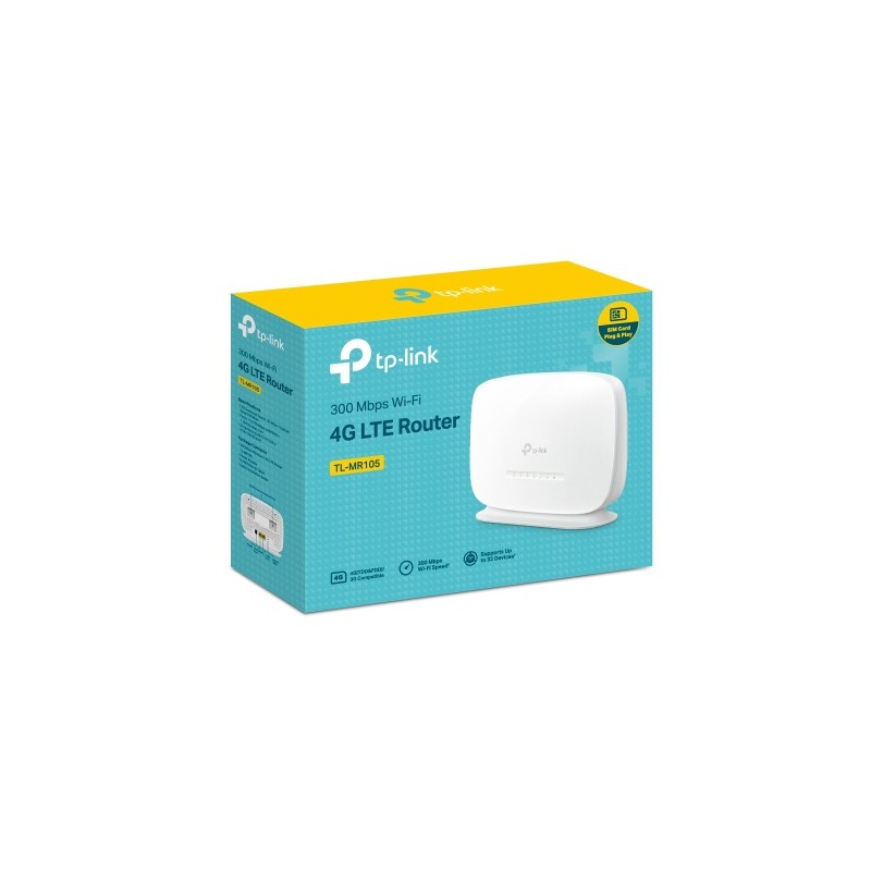 TP-Link TL-MR105 300 Mbps Wi-Fi 4G LTE Maršrutizatorius