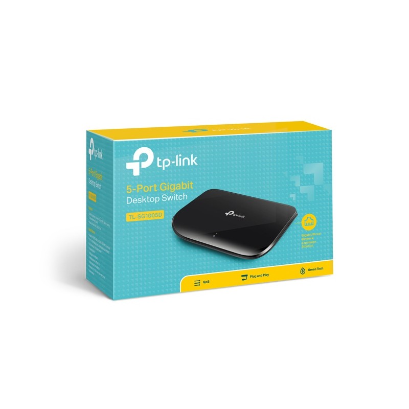 TP-Link TL-SG1005D 5-Port Gigabit Desktop Tinklo šakotuvas
