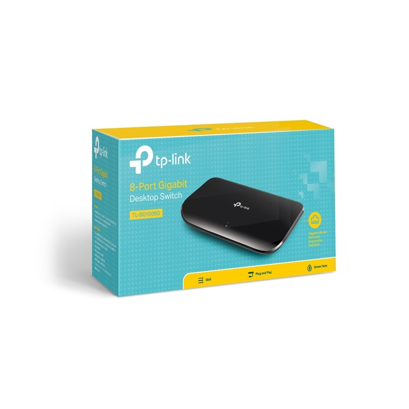 TP-Link TL-SG1008D 8-Port Gigabit Desktop Tinklo šakotuvas