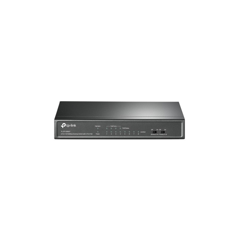 TP-Link TL-SF1008LP 8-Port 10/100Mbps Desktop Šakotuvas su 4-Port PoE