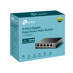 TP-Link TL-SG105MPE 5-Port Gigabit Easy Smart Šakotuvas su 4-Port PoE+