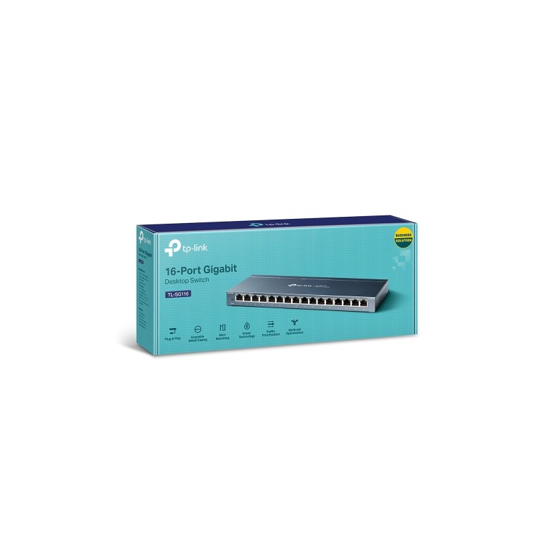 TP-Link TL-SG116 16-Port Gigabit Desktop Šakotuvas