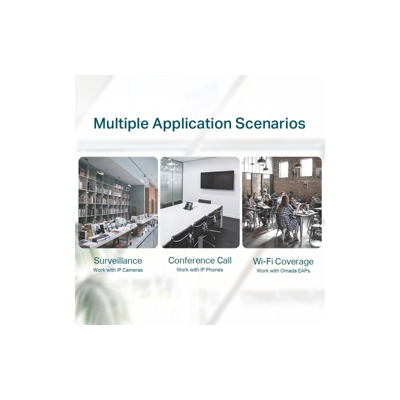 TP-Link TL-SG116P 16-Port Gigabit Desktop Šakotuvas su 16-Port PoE+