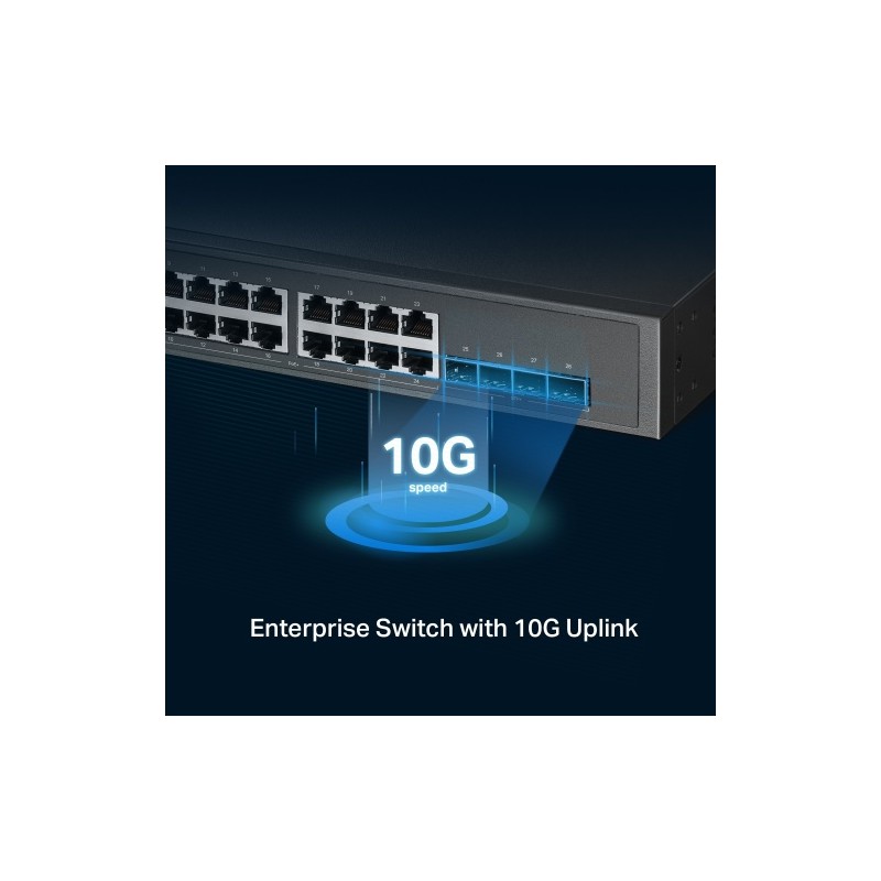 TP-Link TL-SG3428XPP-M2 24-Port 2.5GBASE-T Managed Šakotuvas su 16-Port PoE+, 8-Port PoE++