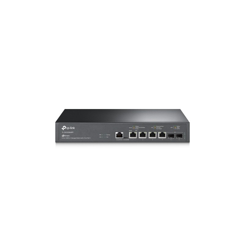 TP-Link TL-SX3206HPP 6-Port 10GE L2+ Managed Šakotuvas su 4-Port PoE++