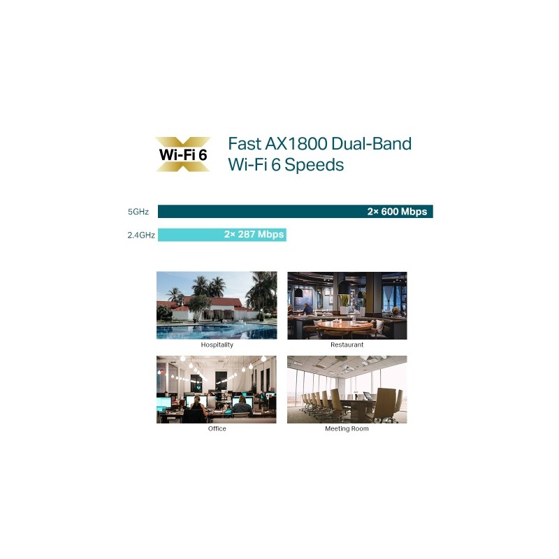 TP-Link EAP610 AX1800 Ceiling Mount Wi-Fi 6 Prieigos taškas