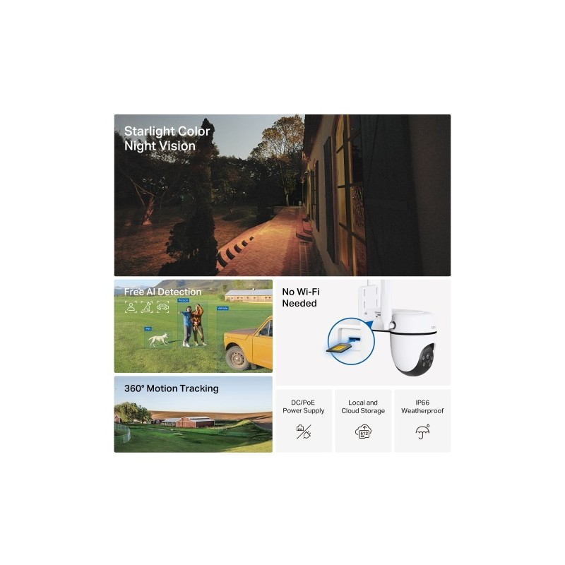 TP-Link TAPO C501GW Outdoor Pan/Tilt 4G LTE Vaizdo kamera