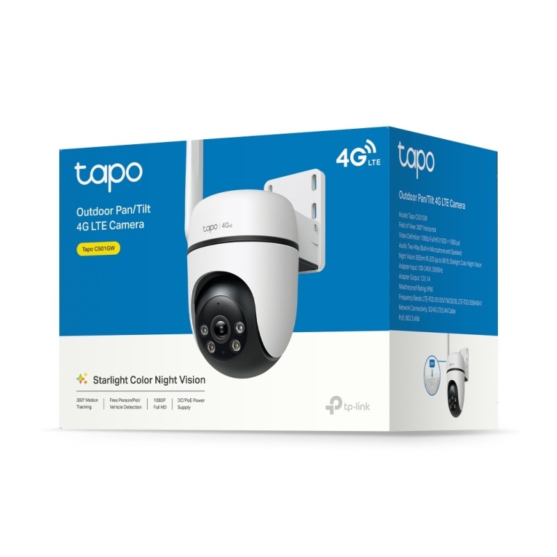 TP-Link TAPO C501GW Outdoor Pan/Tilt 4G LTE Vaizdo kamera