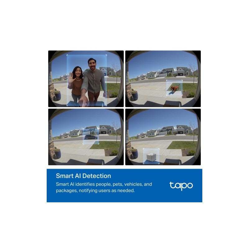 TP-Link TAPO D235 Durų skambutis su vaizdo kamera 2K 5MP 180°