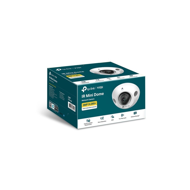 TP-Link VIGI C230I MINI(2.8MM) 3MP IR Mini Dome Tinklo kamera