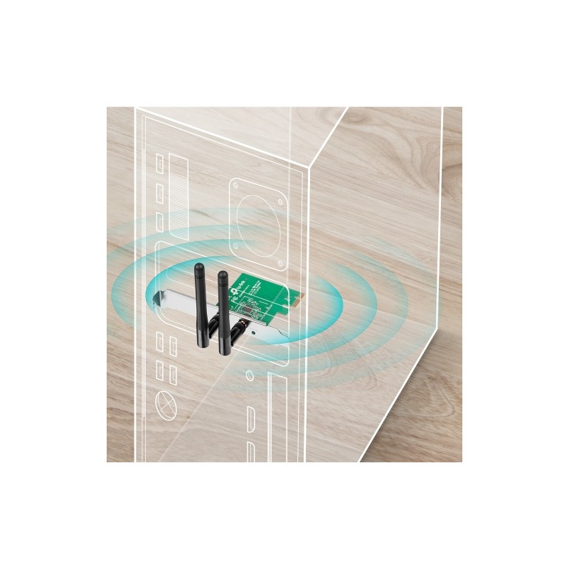 TP-Link TL-WN881ND 300Mbps Wireless N PCI Express Adapteris