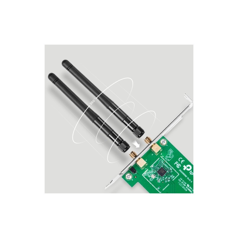 TP-Link TL-WN881ND 300Mbps Wireless N PCI Express Adapteris