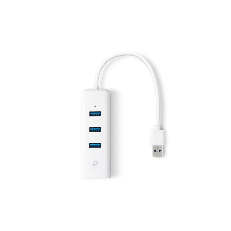 TP-Link UE330 USB 3.0 3-Port Šakotuvas ir Gigabit Ethernet Adapteris