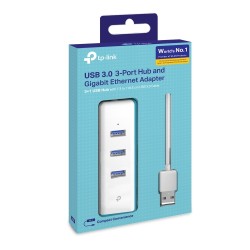 TP-Link UE330 USB 3.0 3-Port Šakotuvas ir Gigabit Ethernet Adapteris