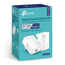 TP-Link TL-PA7017 KIT AV1000 Gigabit Powerline Starter Kit Ethernet LAN Adapterių rinkinys