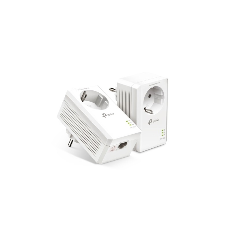TP-Link TL-PA7017P KIT AV1000 Gigabit Passthrough Powerline Starter Kit Ethernet Adapterių rinkinys