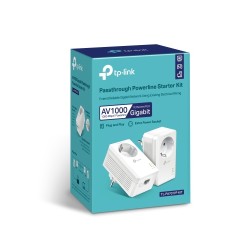 TP-Link TL-PA7017P KIT AV1000 Gigabit Passthrough Powerline Starter Kit Ethernet Adapterių rinkinys