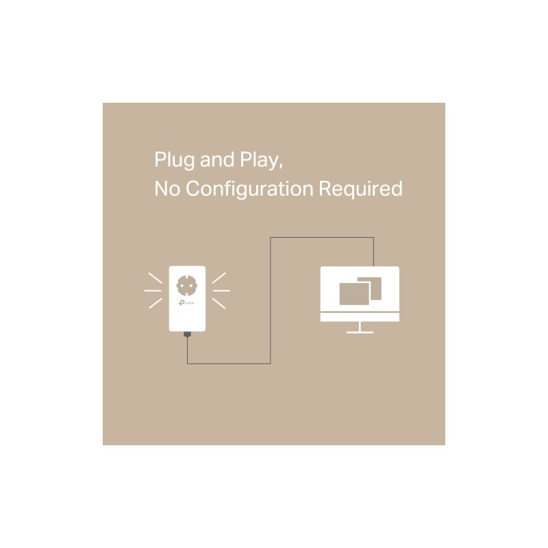 TP-Link TL-PA7017P KIT AV1000 Gigabit Passthrough Powerline Starter Kit Ethernet Adapterių rinkinys
