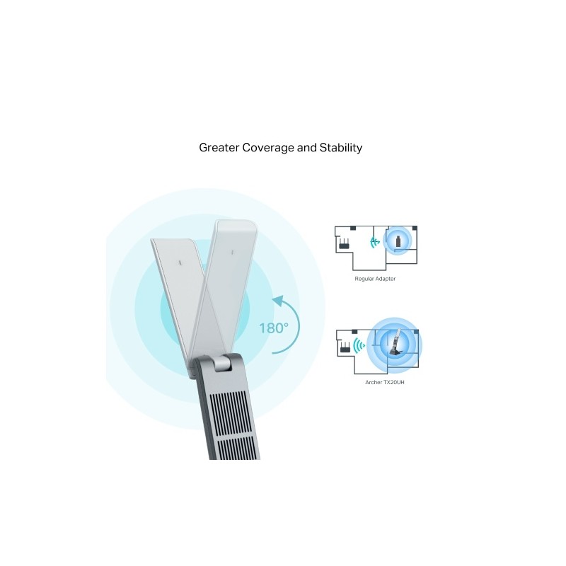 TP-Link ARCHER TX20UH AX1800 High Gain Wireless USB Adapteris