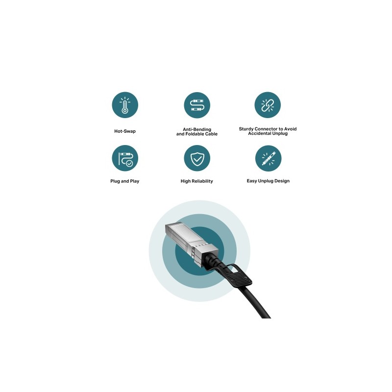 TP-Link TL-SM5220-1M 1 Meter 10G SFP+ Direct Attach Cable