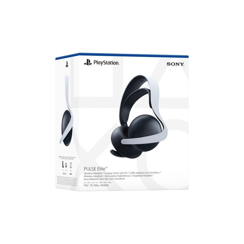 Sony Playstation 5 PULSE Elite Belaidės ausinės, Balta