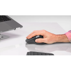 Logitech MX Master 4 Belaidė pelė RF Wireless + Bluetooth, 8000 DPI, Graphite