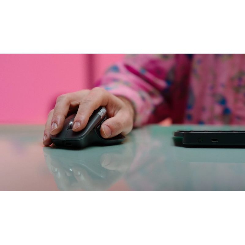 Logitech MX Master 4 Belaidė pelė RF Wireless + Bluetooth, 8000 DPI, Graphite