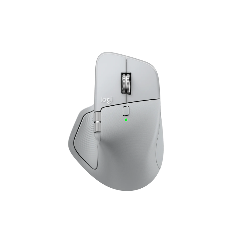 Logitech MX Master 4 Belaidė pelė RF Wireless + Bluetooth, 8000 DPI, Pale Grey