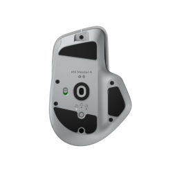 Logitech MX Master 4 Belaidė pelė RF Wireless + Bluetooth, 8000 DPI, Pale Grey