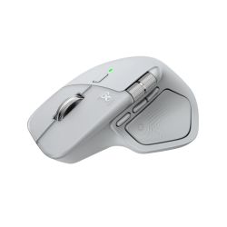 Logitech MX Master 4 Belaidė pelė RF Wireless + Bluetooth, 8000 DPI, Pale Grey