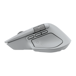 Logitech MX Master 4 Belaidė pelė RF Wireless + Bluetooth, 8000 DPI, Pale Grey