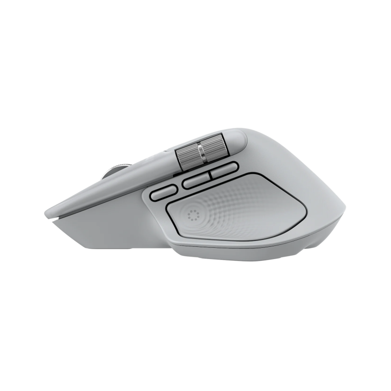 Logitech MX Master 4 Belaidė pelė RF Wireless + Bluetooth, 8000 DPI, Pale Grey