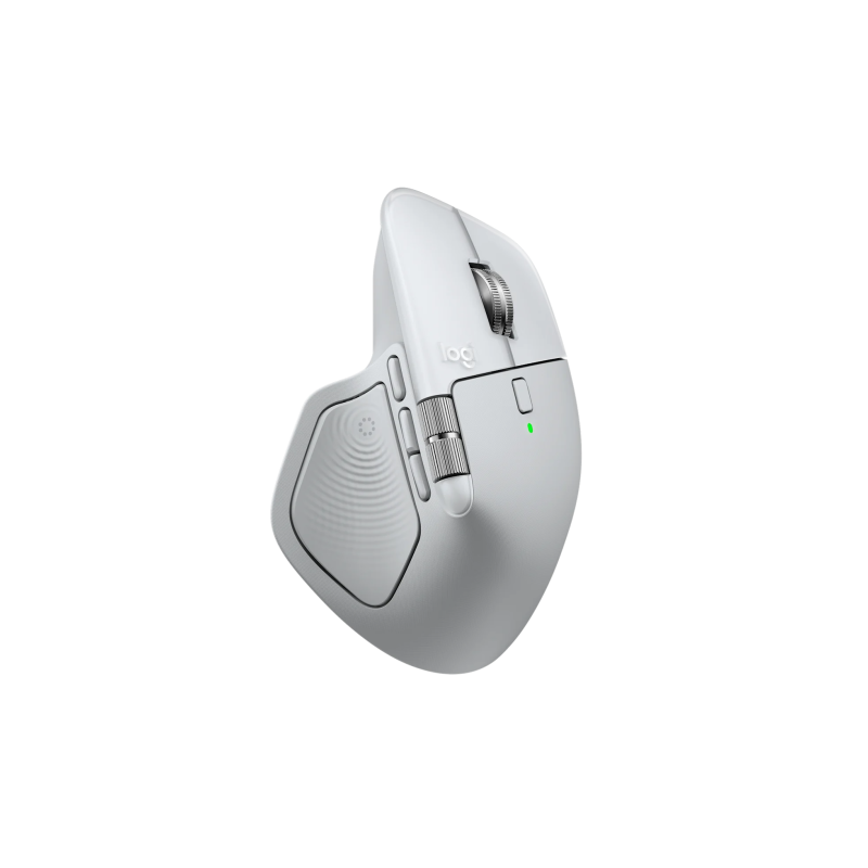 Logitech MX Master 4 for MAC Belaidė pelė RF Wireless + Bluetooth, 8000 DPI, White Silver