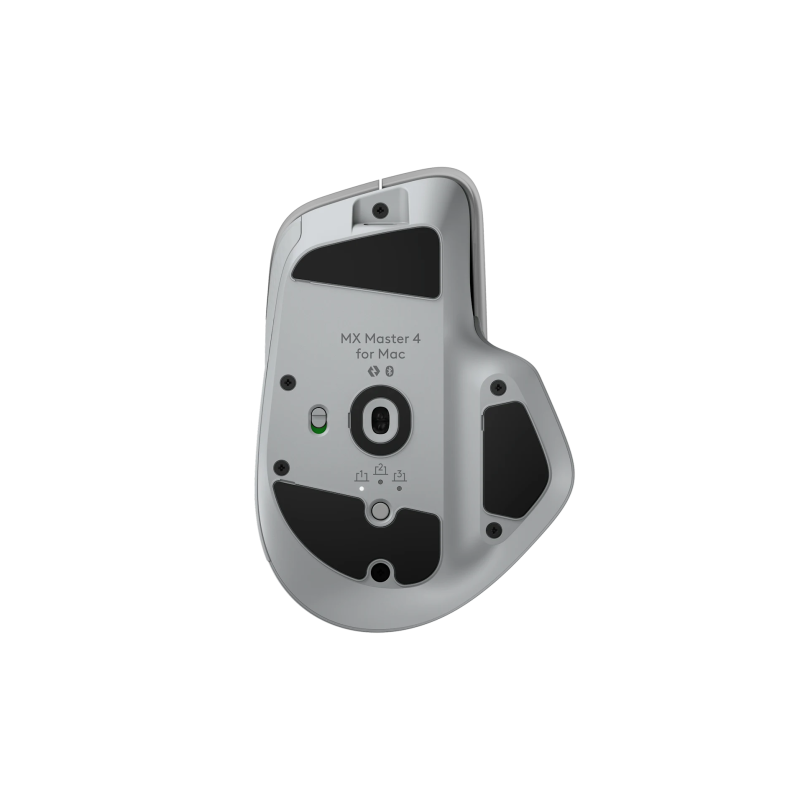 Logitech MX Master 4 for MAC Belaidė pelė RF Wireless + Bluetooth, 8000 DPI, White Silver