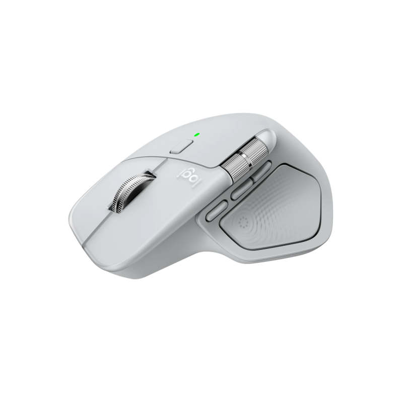 Logitech MX Master 4 for MAC Belaidė pelė RF Wireless + Bluetooth, 8000 DPI, White Silver