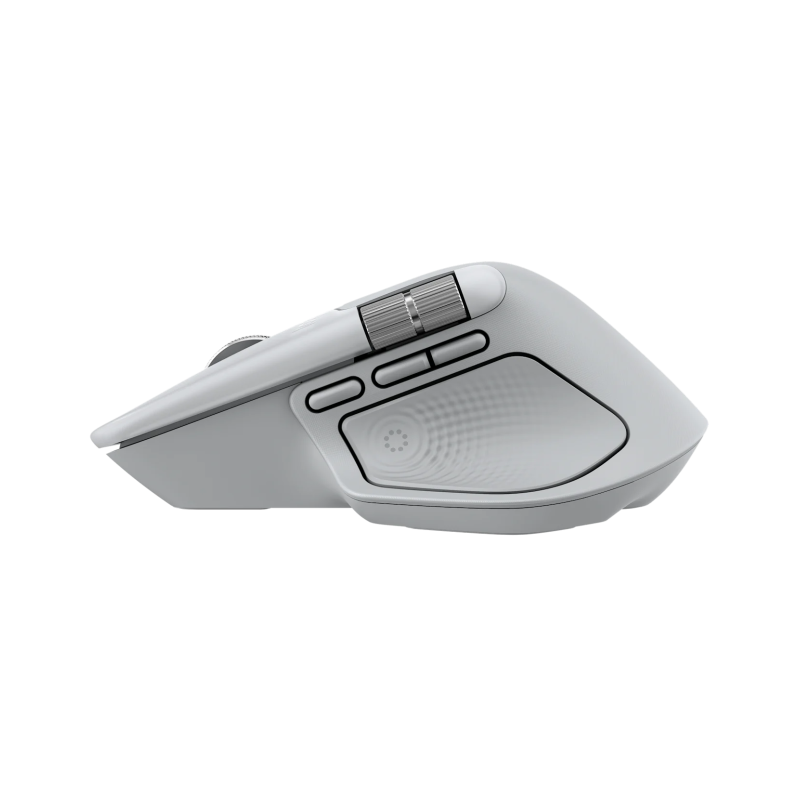 Logitech MX Master 4 for MAC Belaidė pelė RF Wireless + Bluetooth, 8000 DPI, White Silver