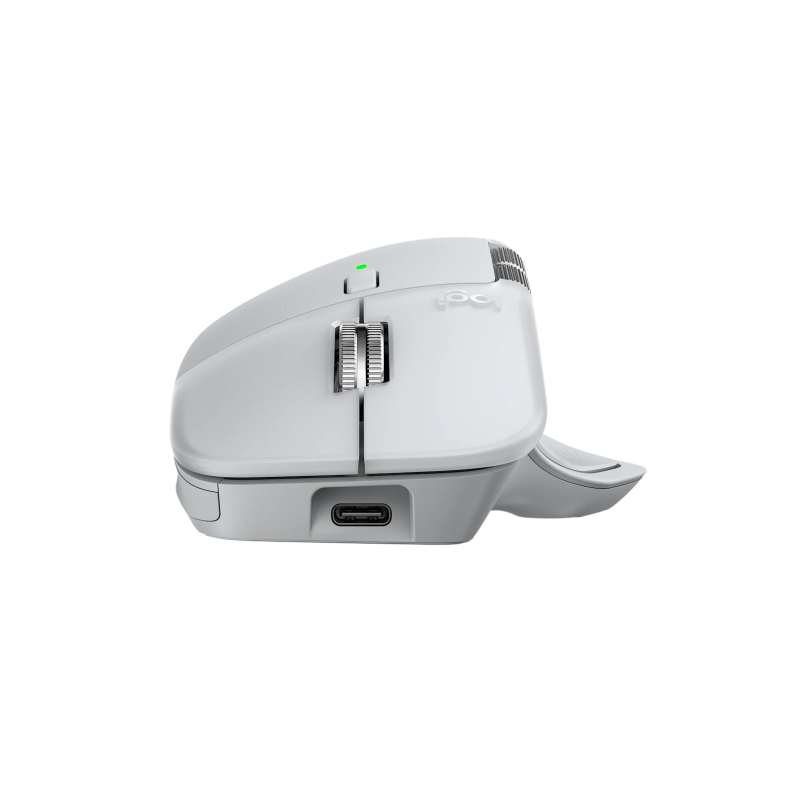 Logitech MX Master 4 for MAC Belaidė pelė RF Wireless + Bluetooth, 8000 DPI, White Silver