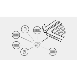 Logitech 956-000157 Logi Bolt USB Receiver, USB-C, Graphite