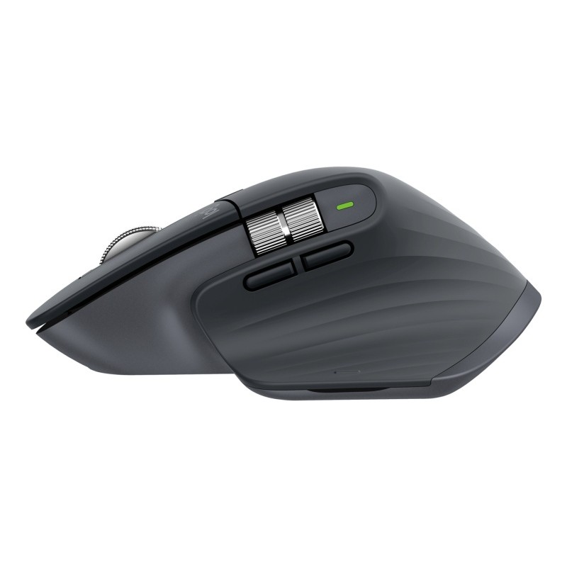 Logitech MX Master 3S Belaidė pelė RF Wireless + Bluetooth, 8000 DPI, Graphite