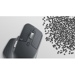 Logitech MX Master 3S Belaidė pelė RF Wireless + Bluetooth, 8000 DPI, Graphite