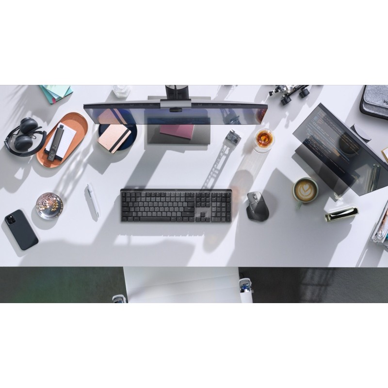 Logitech MX Master 3S Belaidė pelė RF Wireless + Bluetooth, 8000 DPI, Graphite