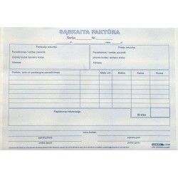 Sąskaita faktūra, A5, 2x50  0720-042