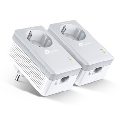TP-Link TL-PA4010P KIT AV600 Passthrough Powerline 600 Starter Kit Adapterių rinkinys