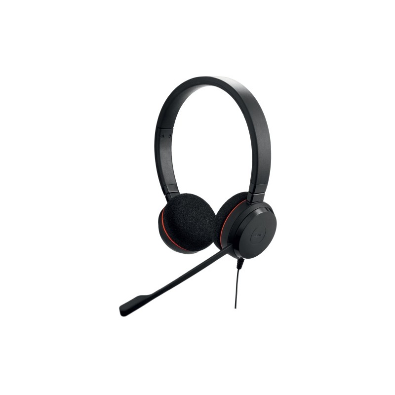 Jabra Evolve 20 UC Stereo Laidinės ausinės, USB-C/A, Juoda
