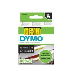 Dymo 45808 (S0720880) D1 Etikečių juostelė 19mm x 7m, Black on Yellow