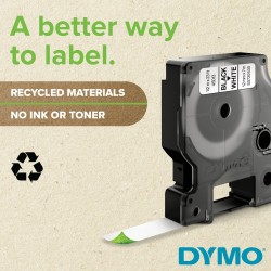 Dymo 45808 (S0720880) D1 Etikečių juostelė 19mm x 7m, Black on Yellow